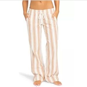 Roxy Orange and White Pants